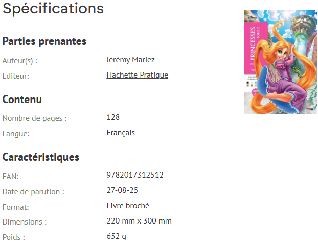 Livre Disney Hachette Coloriage Coloriages Mystères Princesses Tome 2