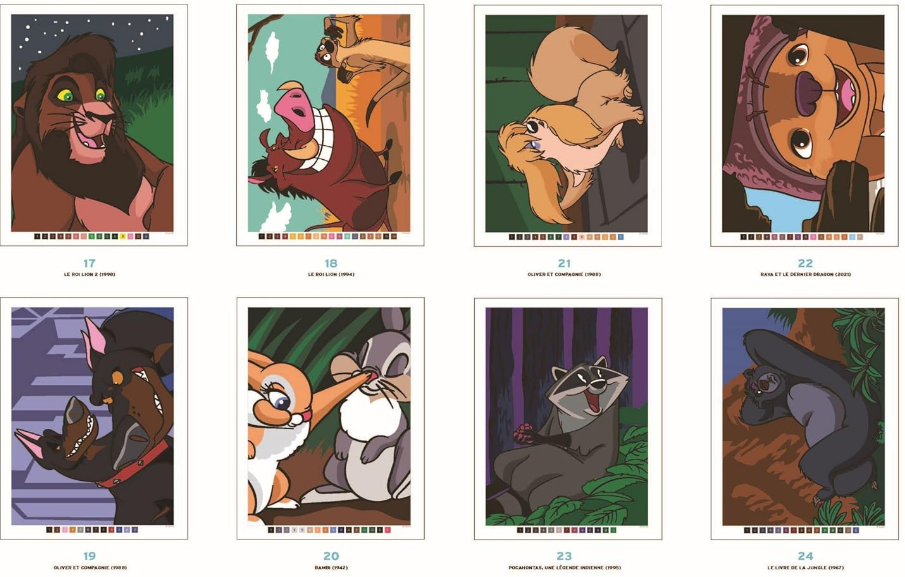 Livre Disney Hachette Coloriages Mystères Bestiaire