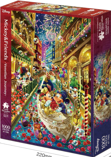 Puzzle Disney Epoch 1000 pièces Mickey et ses amis , le voyage à Venise