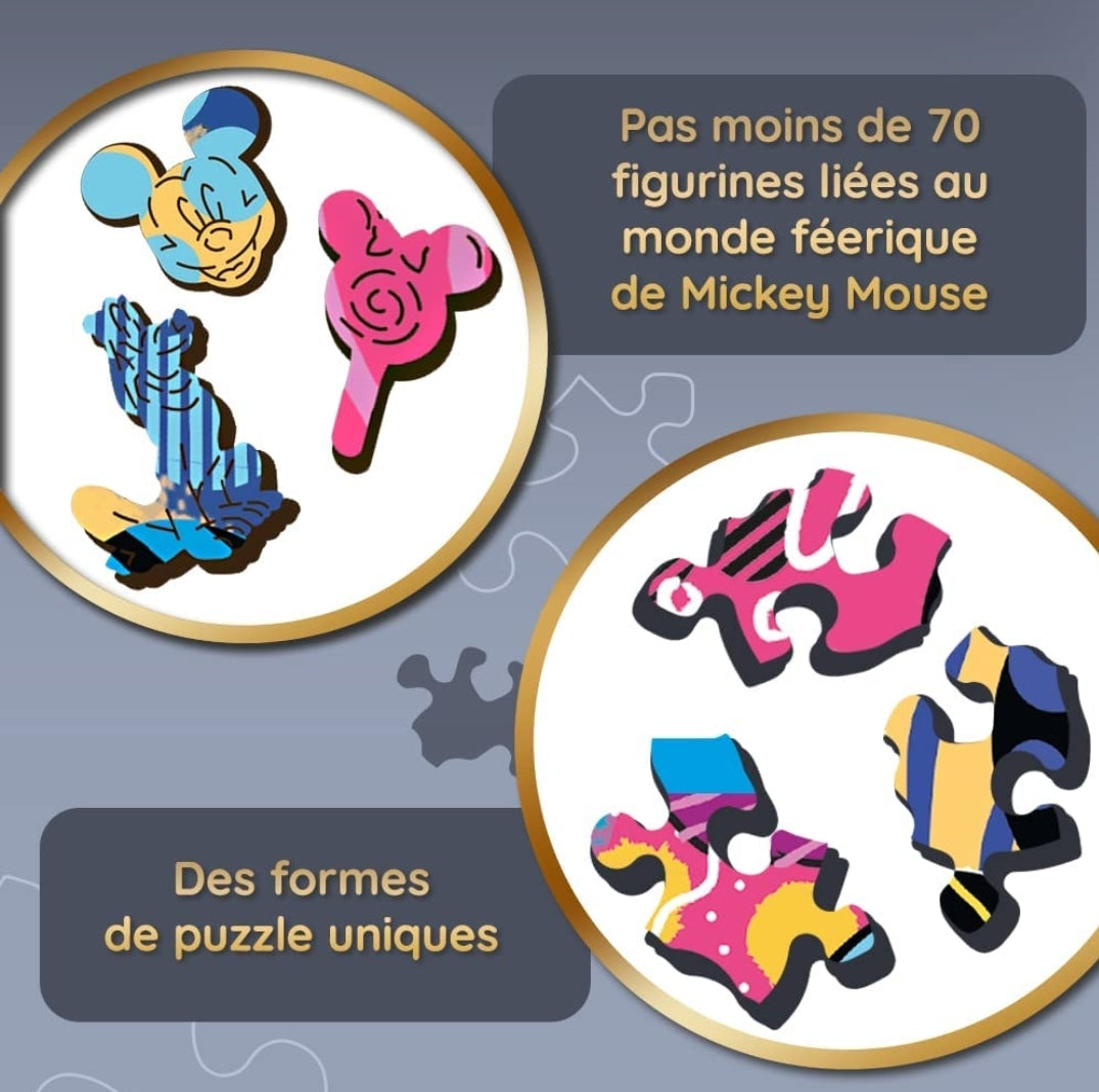 Puzzle Trefl en bois 500 pièces+ 5 Mickey wood craft