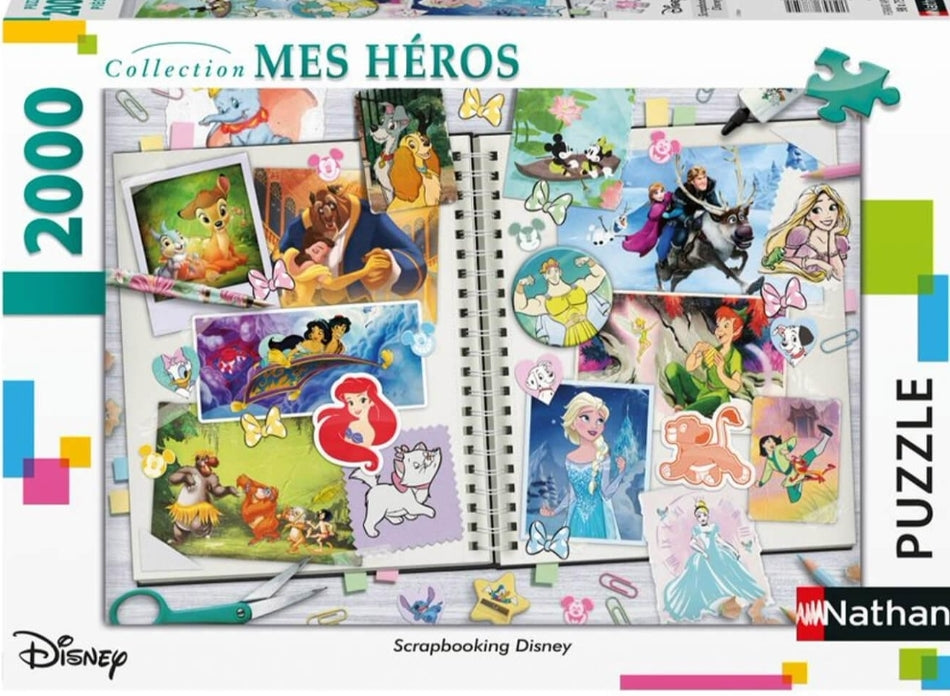 Puzzle Disney Nathan 2000 pièces Scrapbooking Disney