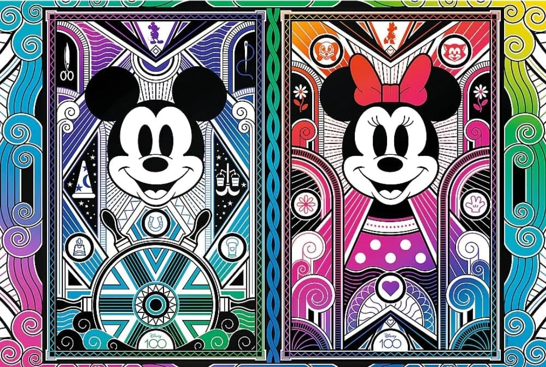 Puzzle Disney Trefl 500 pièces + 1  en bois Mickey et Minnie Mouse