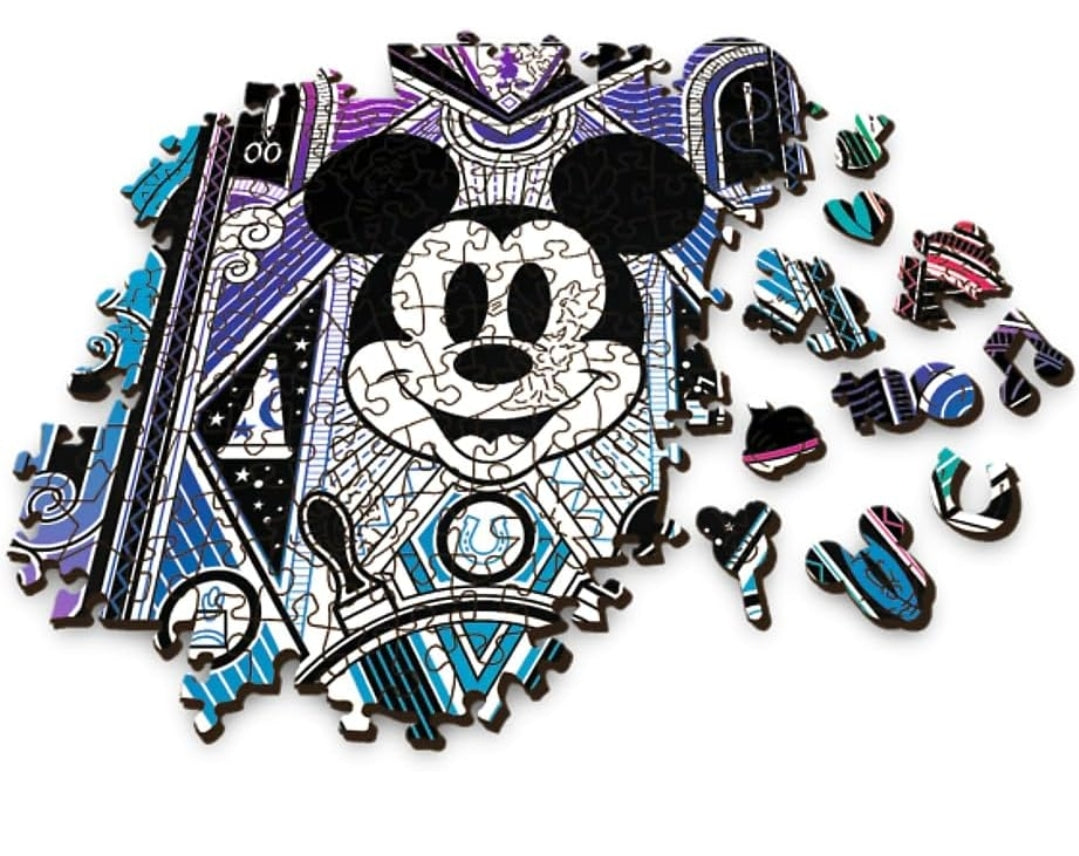 Puzzle Disney Trefl 500 pièces + 1  en bois Mickey et Minnie Mouse