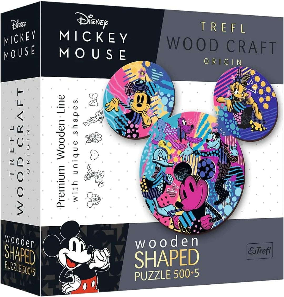 Puzzle Trefl en bois 500 pièces+ 5 Mickey wood craft