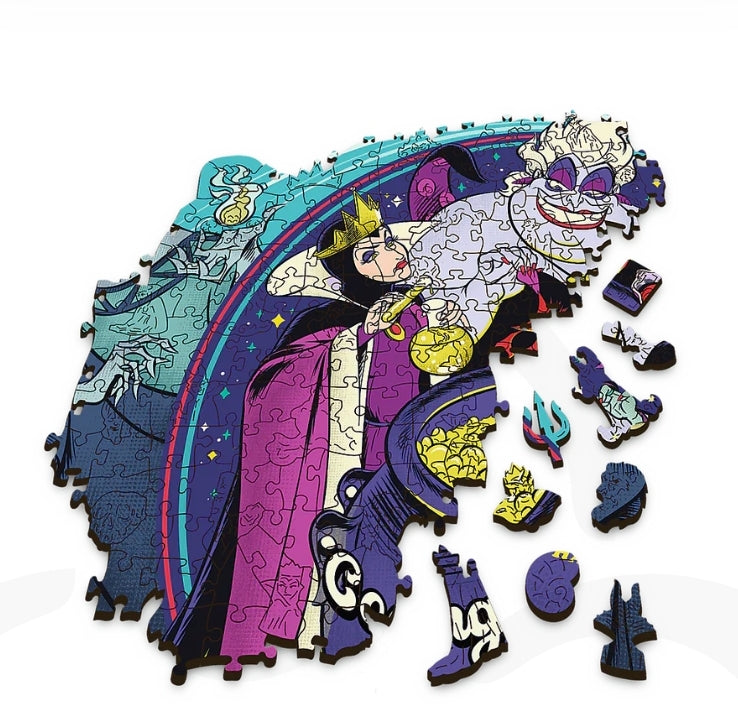 Puzzle Disney Trefl 500+5 pièces en bois vilains Wood craft