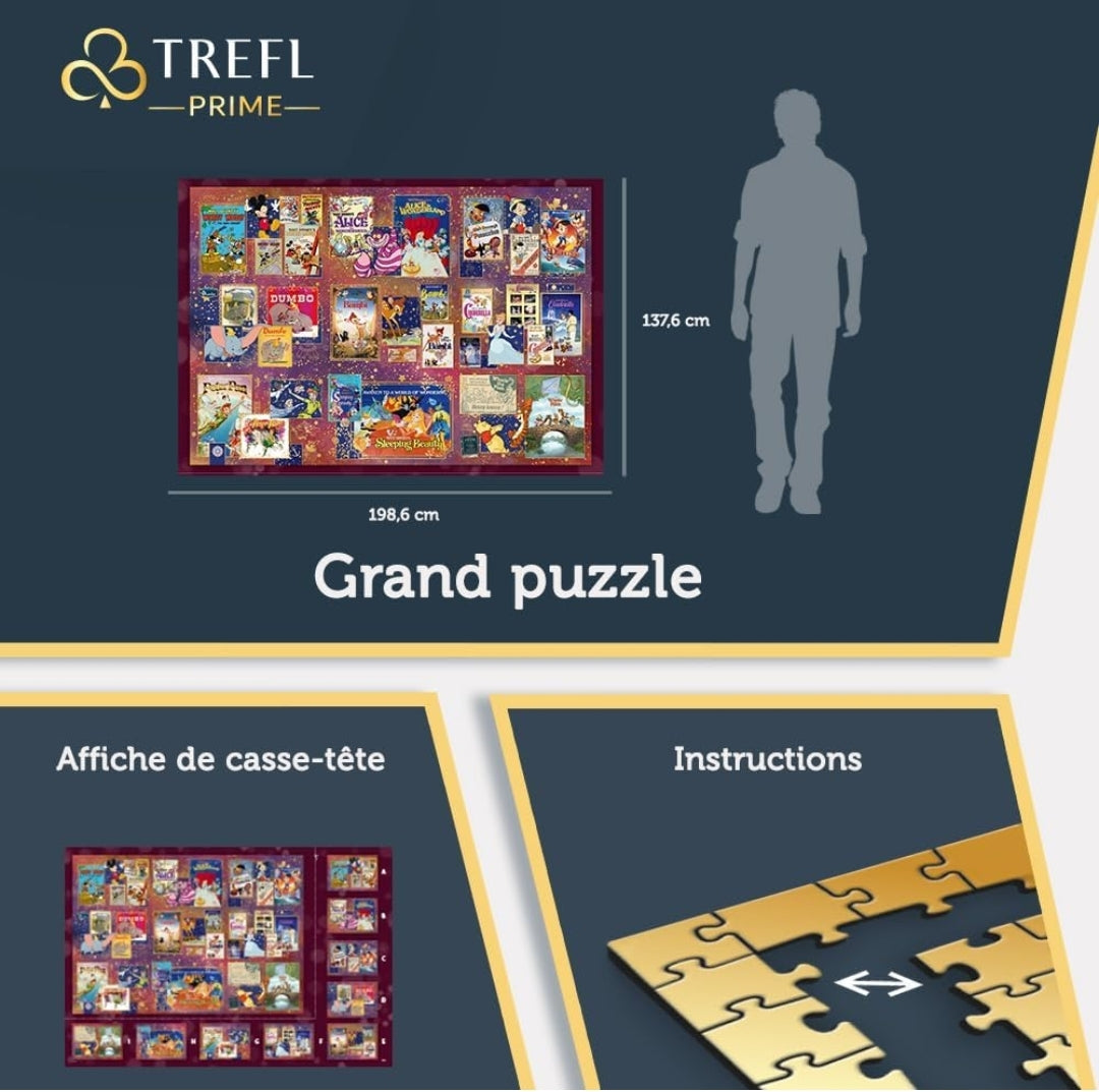 Puzzle Disney Trefl 13500 pièces Golden Age of Disney
