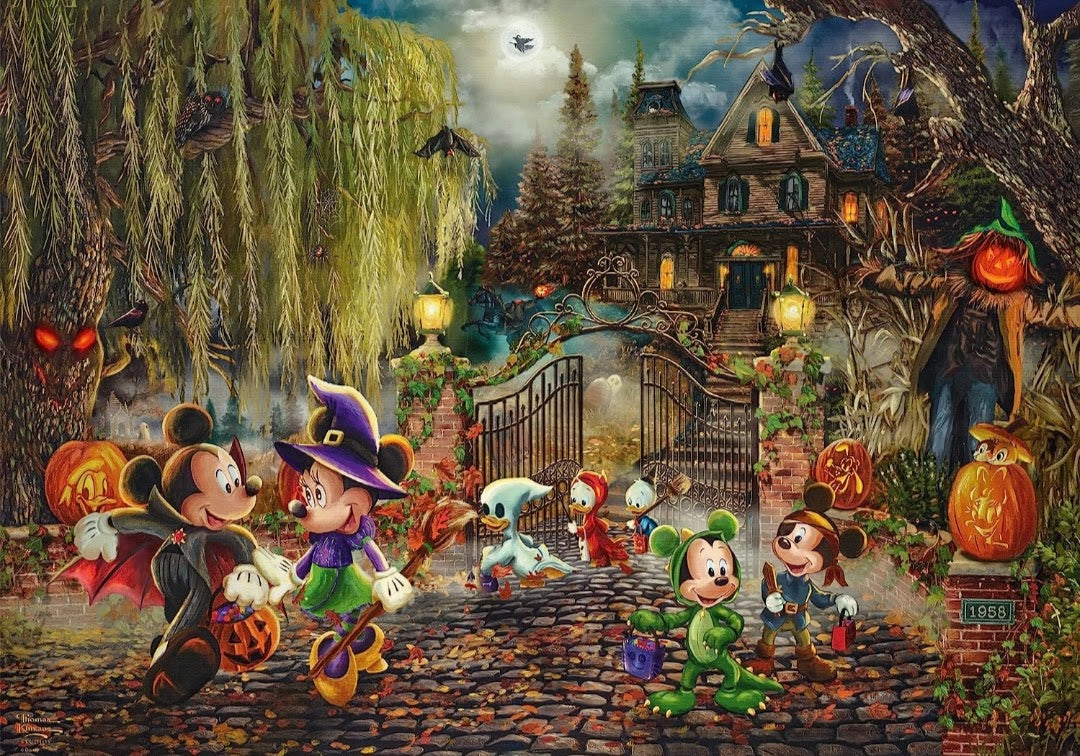 Puzzle Disney Schmidt 1000 pièces Mickey et Minnie Halloween fun