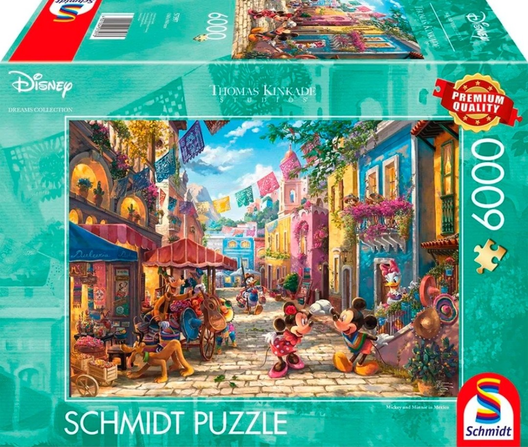 Puzzle Disney Schmidt 6000 pièces Mickey et Minnie au Mexique