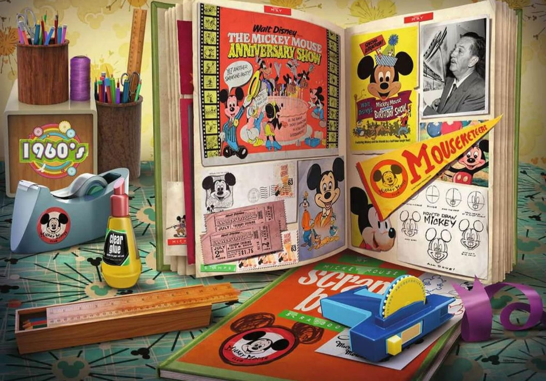 Puzzle Disney Ravensburger 1000 pièces Mickey anniversaire 1960