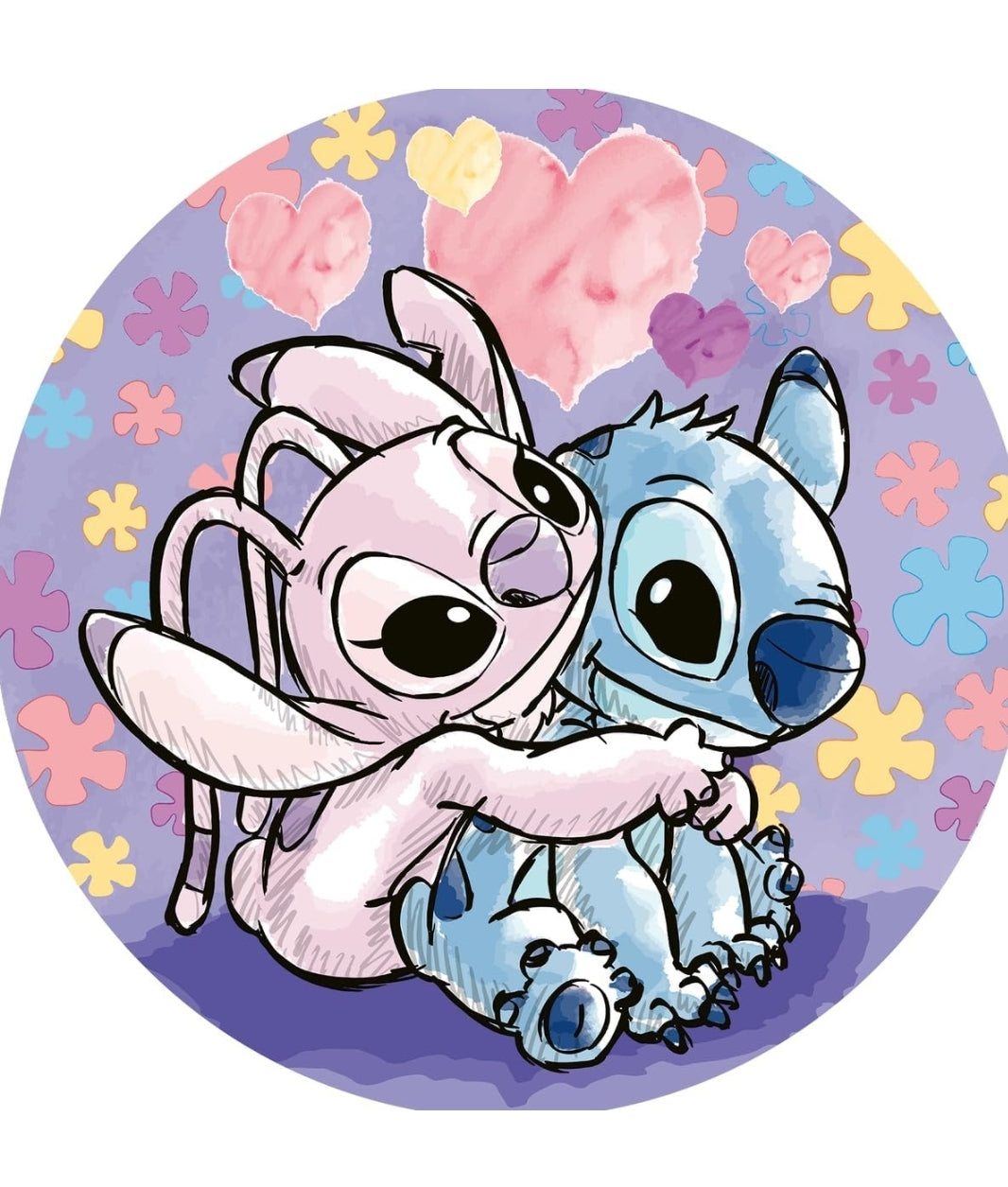 Puzzle rond Disney Ravensburger 500 pièces Stitch