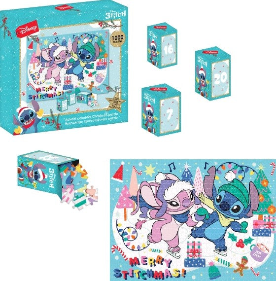 Calendrier de l'Avent Stitch et Angel 1000 pièces