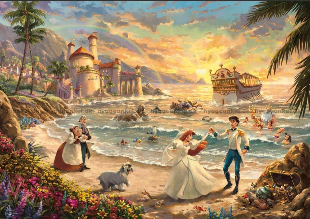 Puzzle Disney Schmidt 1000 pièces Ariel, celebration of love