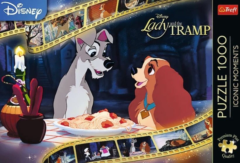 Puzzle Disney Trefl 1000 pièces la Belle et le Clochard Iconic moments ...