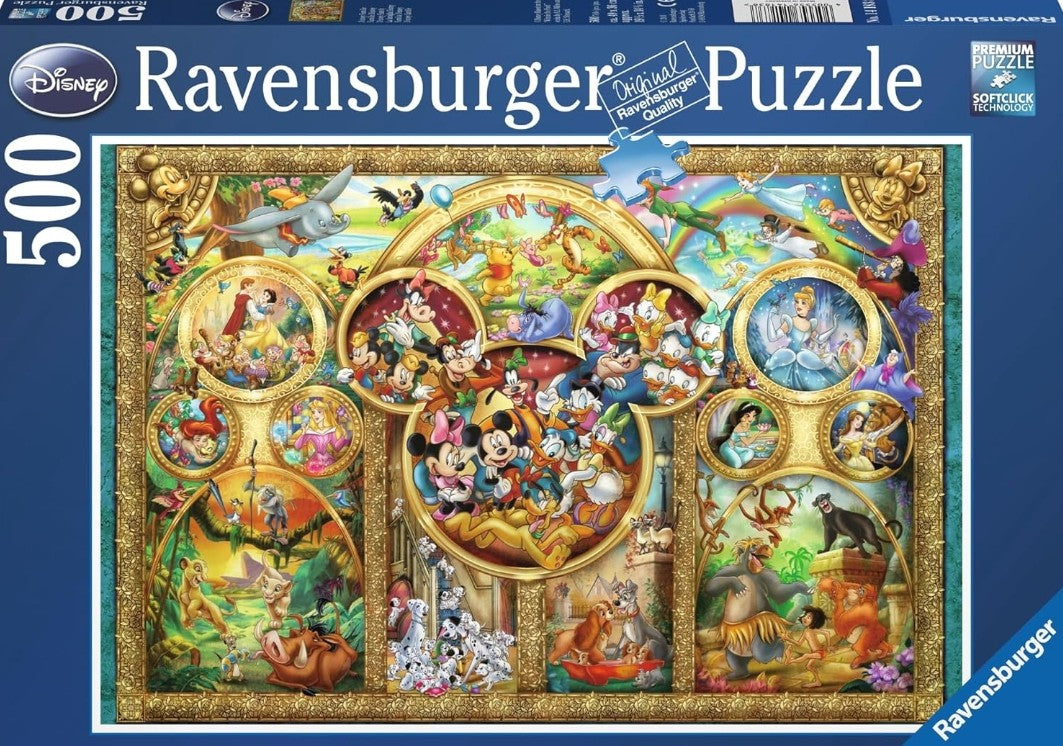 Puzzle Disney 500 pièces famille Disney