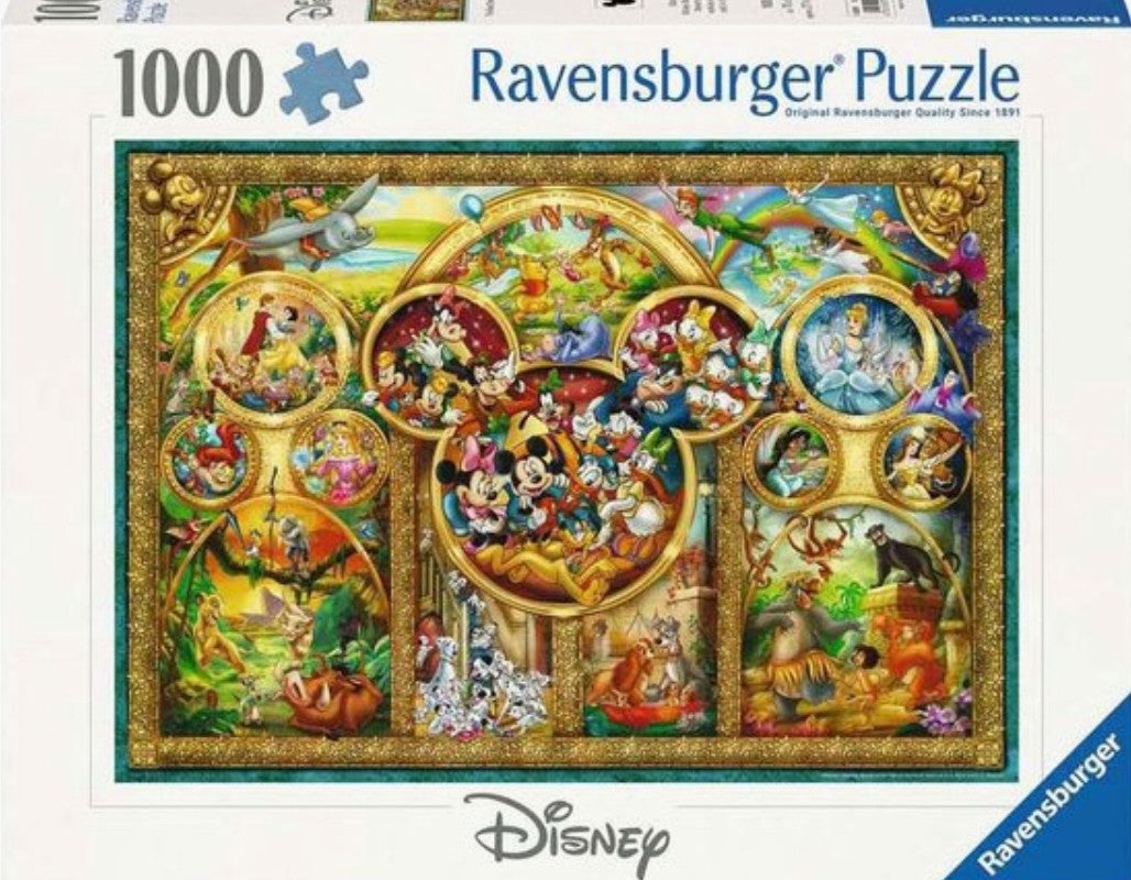 Puzzel Ravensburger 1000 stukjes de mooiste thema's van Disney