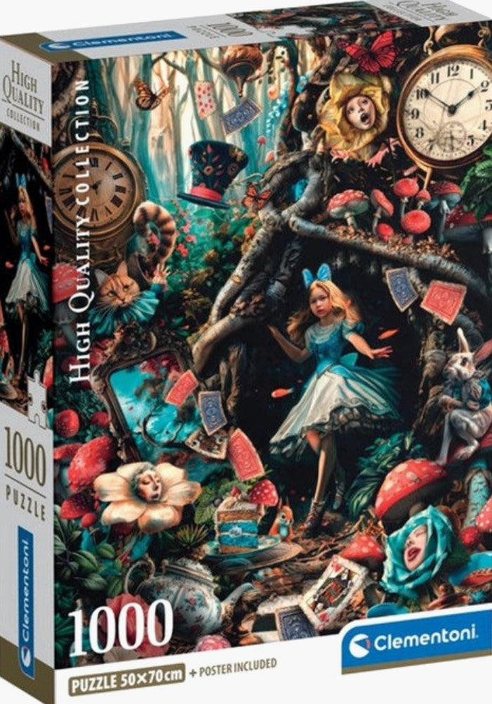 Puzzle Clementoni 1000 pièces Alice au pays des merveilles