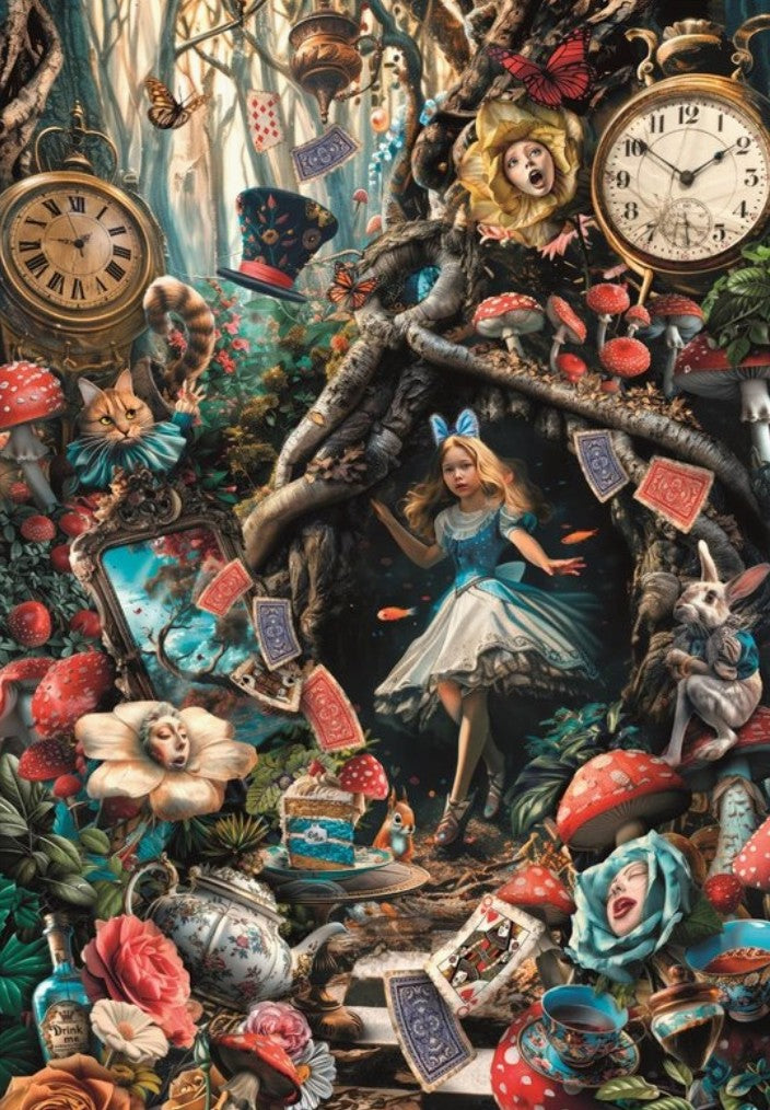 Puzzle Clementoni 1000 pièces Alice au pays des merveilles