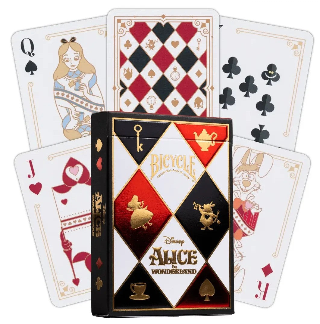 Jeu de cartes Disney Bycicle Alice au pays des Merveilles