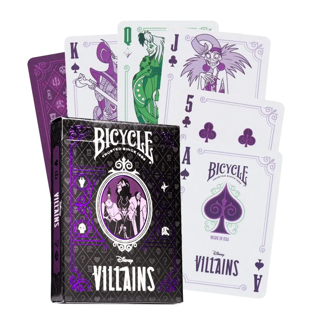 Jeu de cartes Disney Bycicle Les Vilains