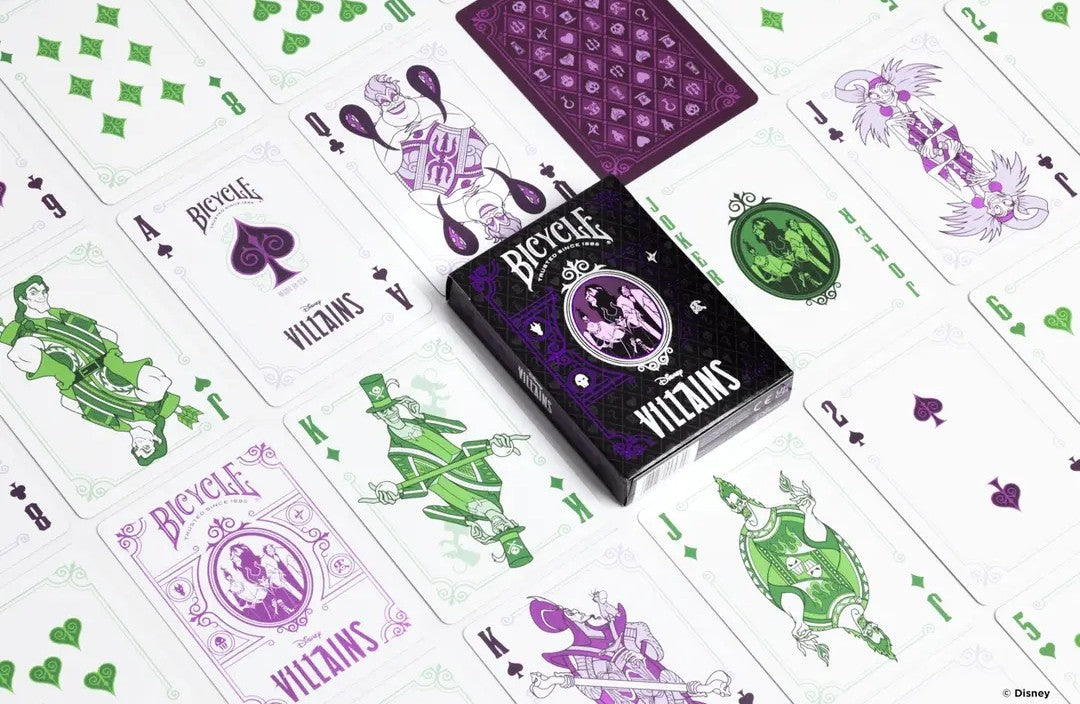 Jeu de cartes Disney Bycicle Les Vilains