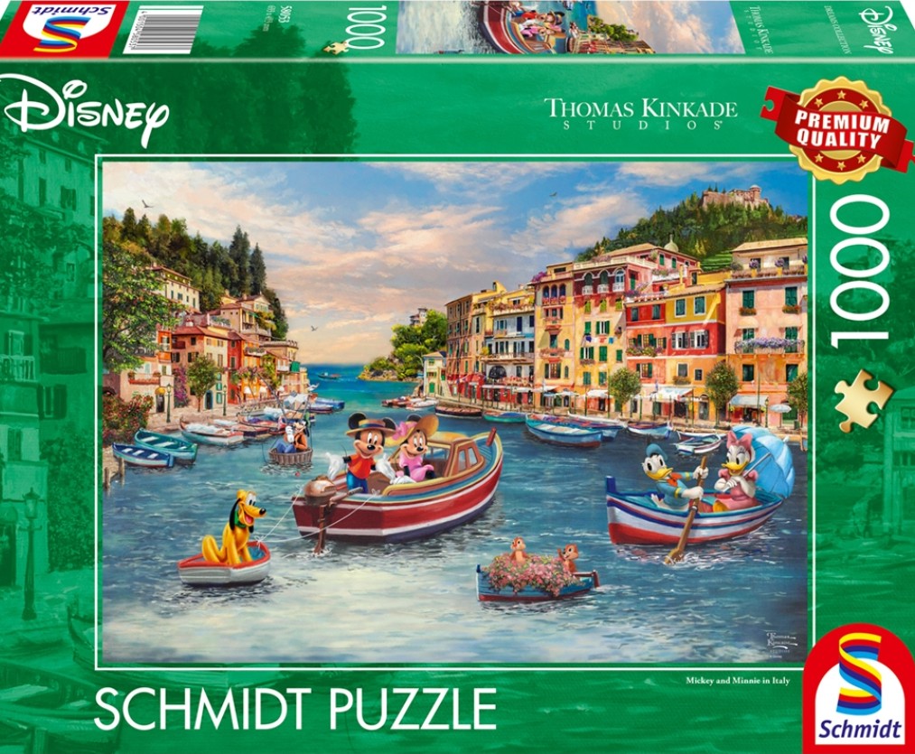 Puzzle Schmidt 1000 pièces – Mickey et Minnie en Italie Disney | La ...