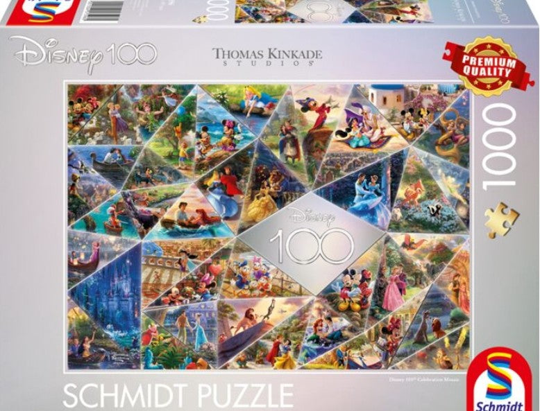 Puzzle Disney 100 ans Schmidt 1000 pièces Mosaïque célébration