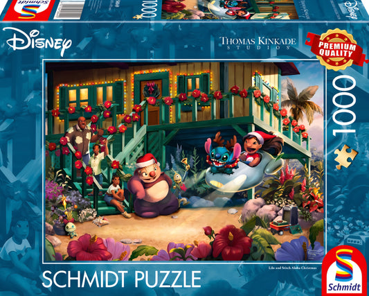 Puzzle Disney Schmidt 1000 pièces Lilo et Stitch Aloha Christmas