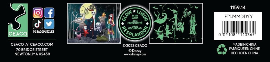 Puzzle Disney Ceaco 750 pièces NBX Nightmare Before Christmas