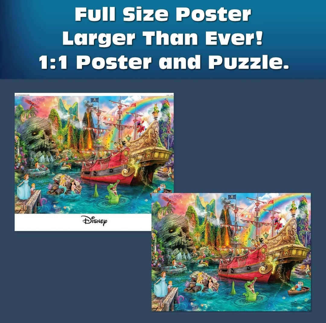 Puzzle Disney Ceaco 1000 pièces Le Lagon des Sirènes de Peter Pan