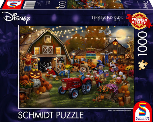 Puzzle Disney Schmidt 1000 pièces Mickey et Minnie Pumpkin Festival