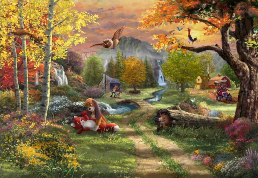 Puzzle Disney Schmidt 1000 pièces Rox et Roucky