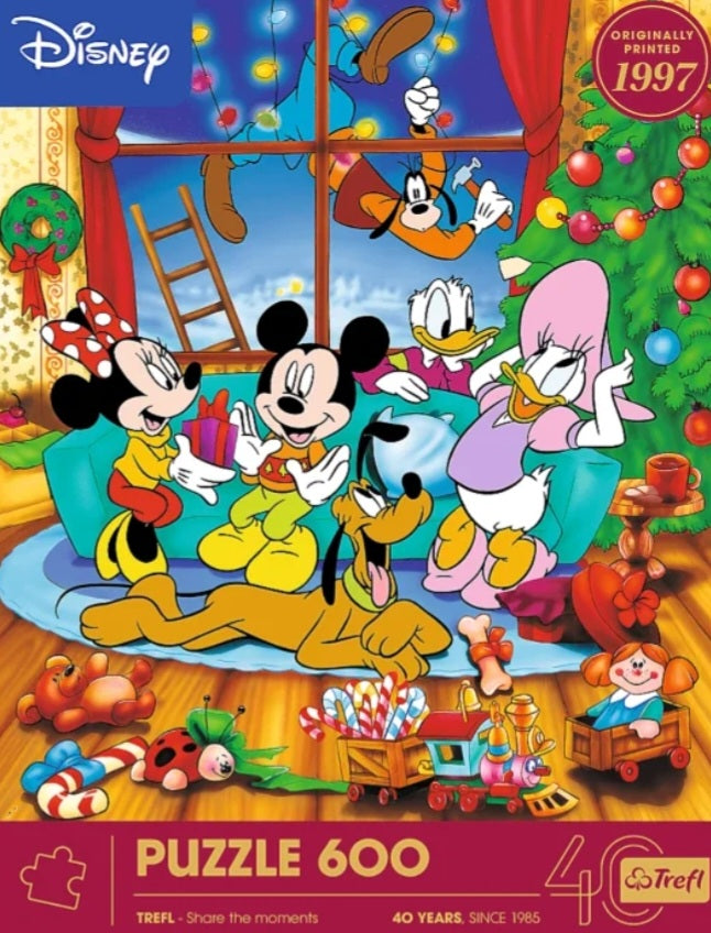 Puzzle Disney Trefl 600 pièces Noël avec Mickey