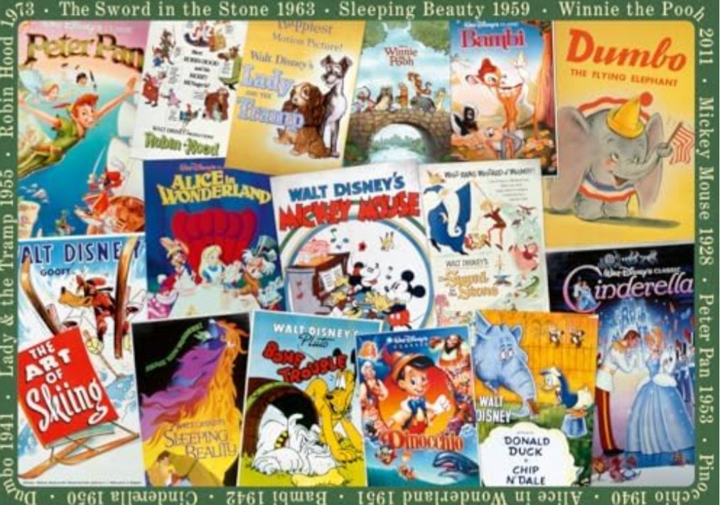 Puzzle Disney Ravensburger 1000 pièces Disney Vintage