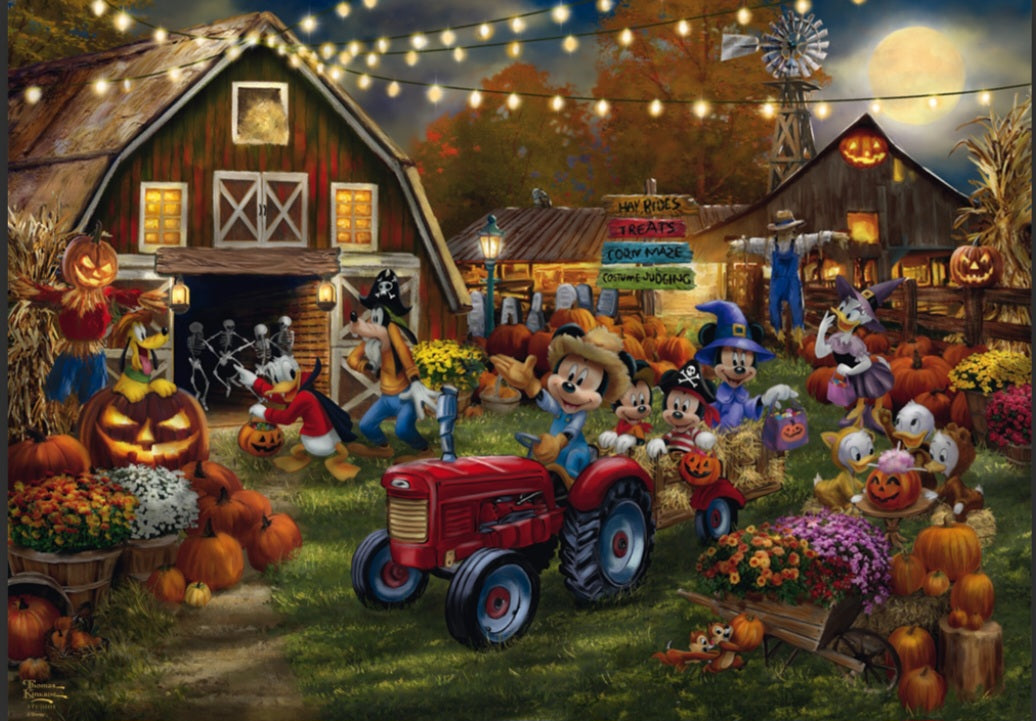 Puzzle Disney Schmidt 1000 pièces Mickey et Minnie Pumpkin Festival