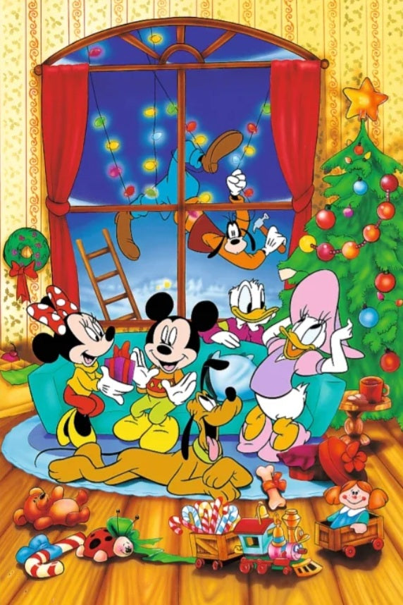 Puzzle Disney Trefl 600 pièces Noël avec Mickey