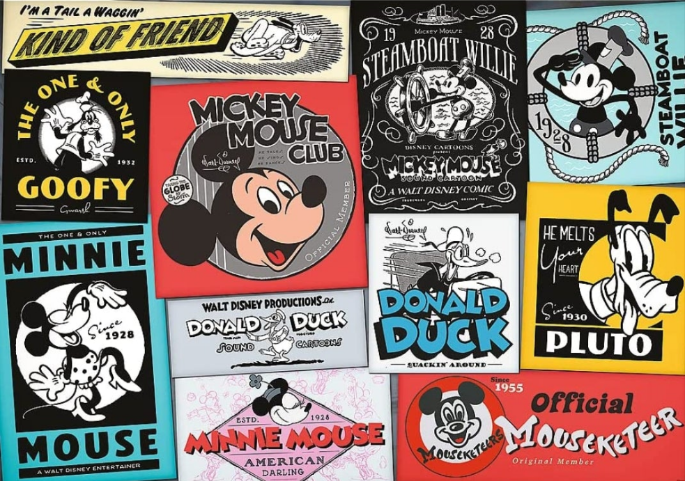 Puzzle Disney Trefl 1000 pièces Disney retro posters