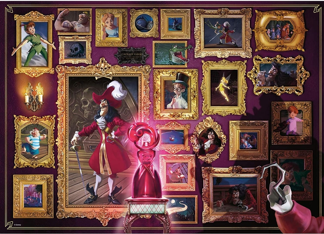 Puzzle Disney Ravensburger Villainous 1000 pièces Capitaine Crochet