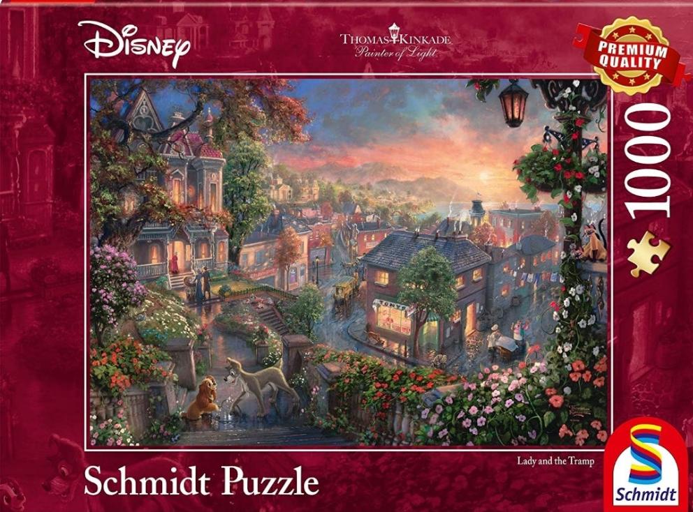 Puzzle Disney Schmidt 1000 pièces la Belle et le Clochard