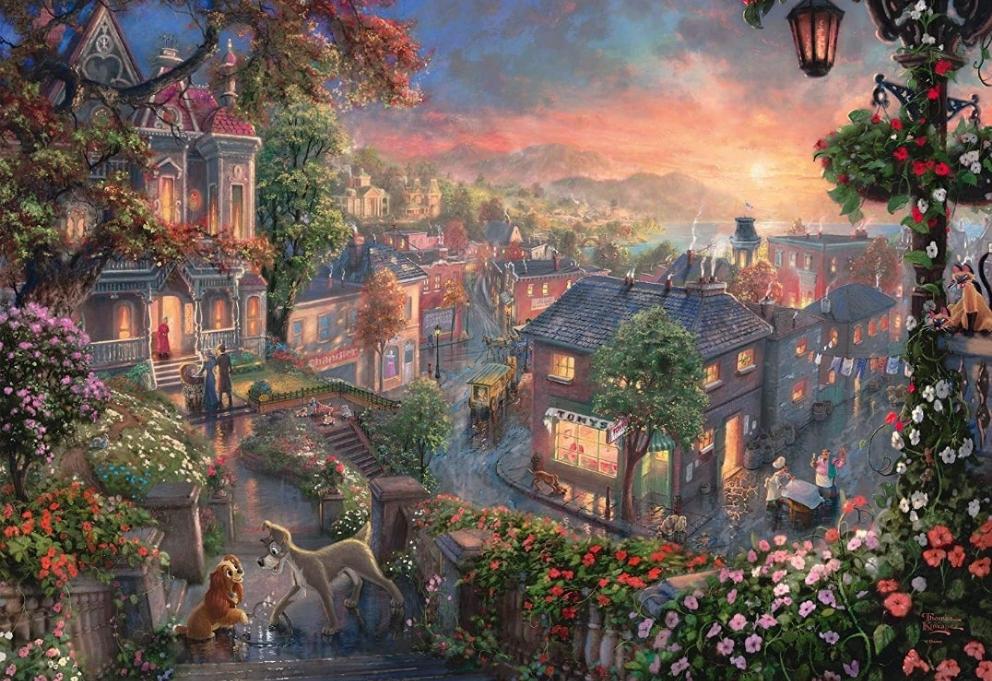 Puzzle Disney Schmidt 1000 pièces la Belle et le Clochard