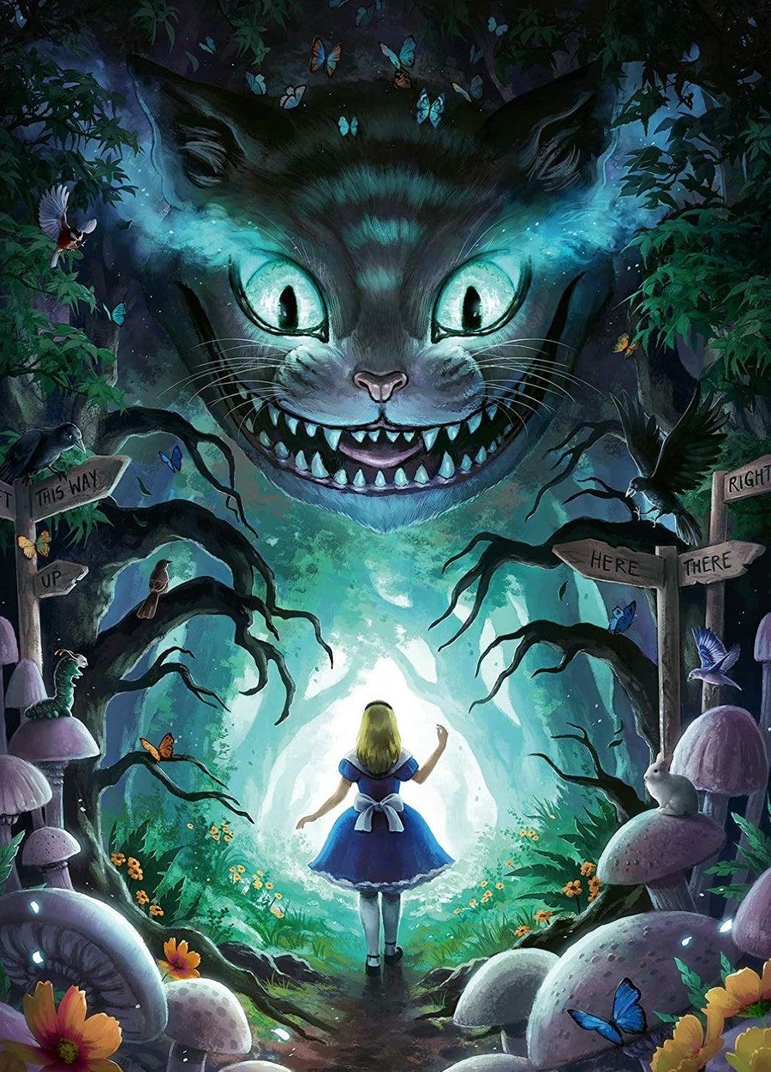 Puzzle Disney Ravensburger 1000 pièces Alice au pays des merveilles aventure