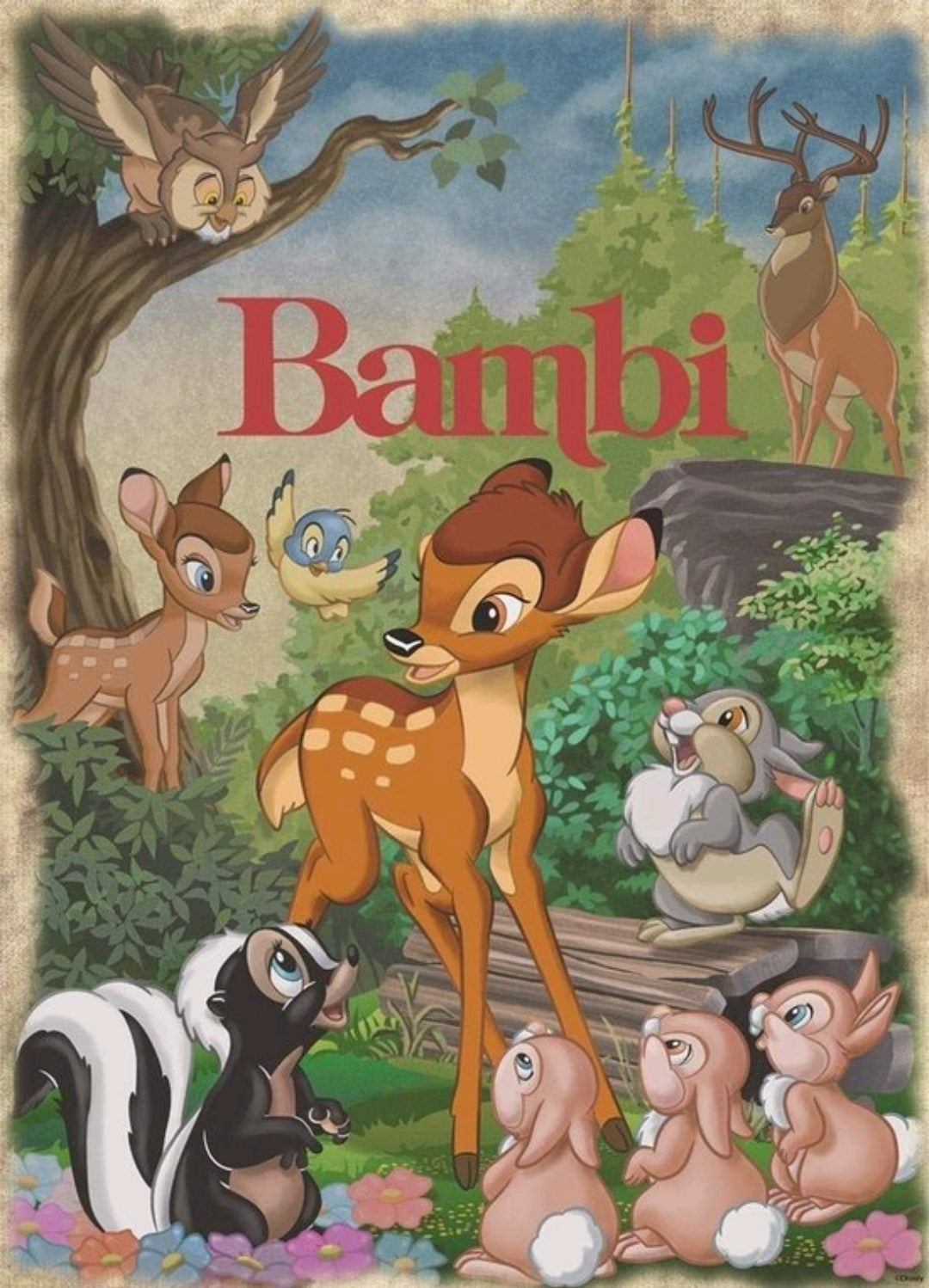 Puzzle Disney Jumbo 1000 pièces Bambi