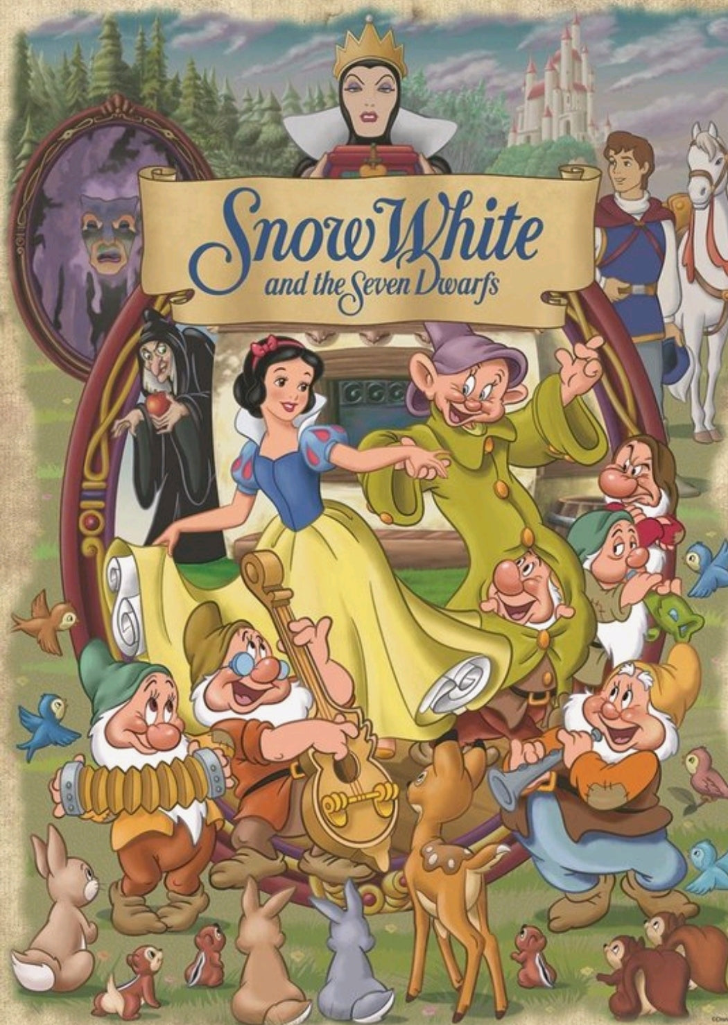 Puzzle Disney Jumbo 1000 pièces Blanche-Neige