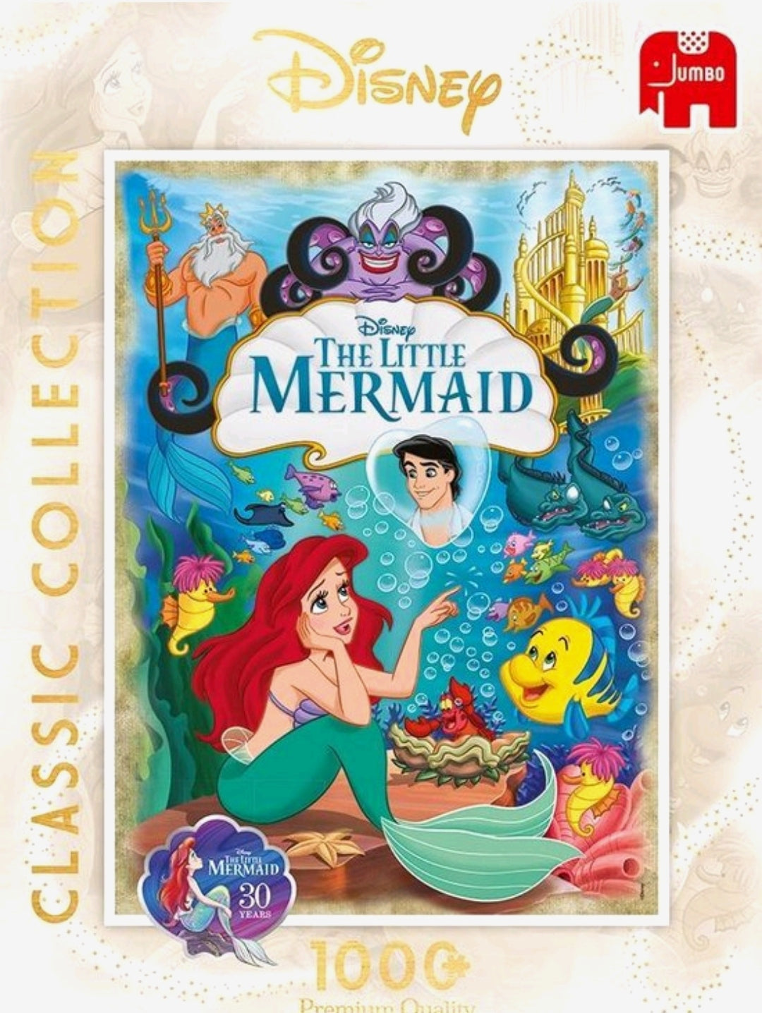 Puzzle Disney Jumbo 1000 pièces Ariel la petite sirène