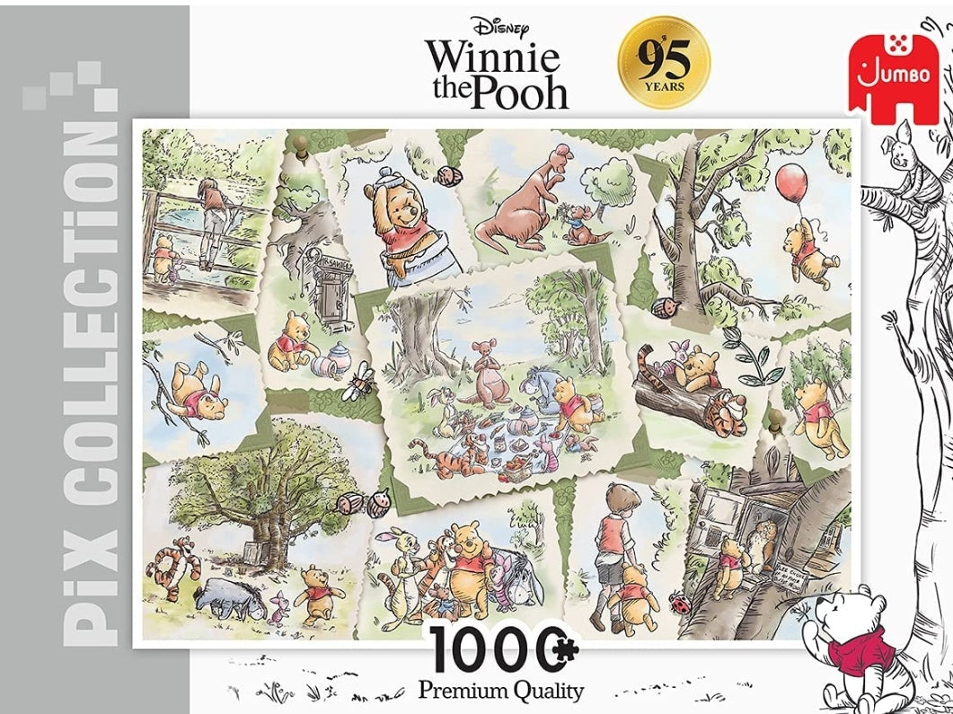Puzzle Disney Jumbo 1000 pièces Pix collection Winnie l'ourson