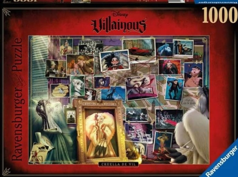 Puzzle Disney Ravensburger Villainous 1000 pièces Cruella – La