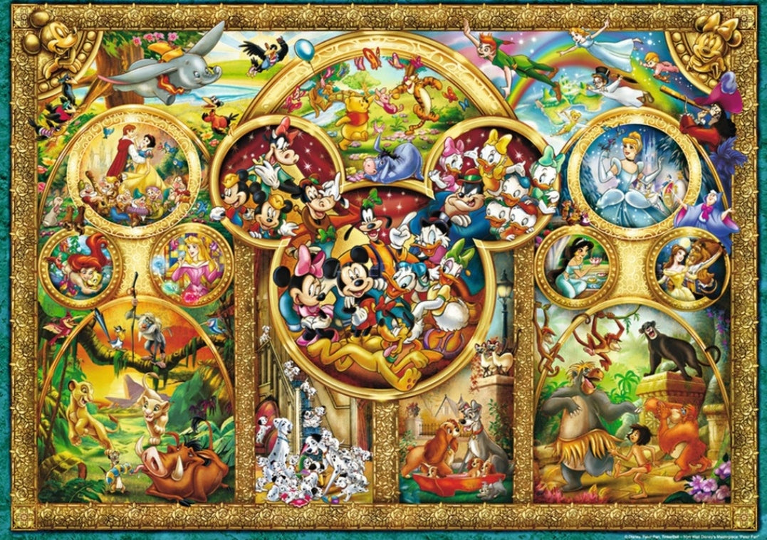 Puzzel Ravensburger 1000 stukjes de mooiste thema's van Disney