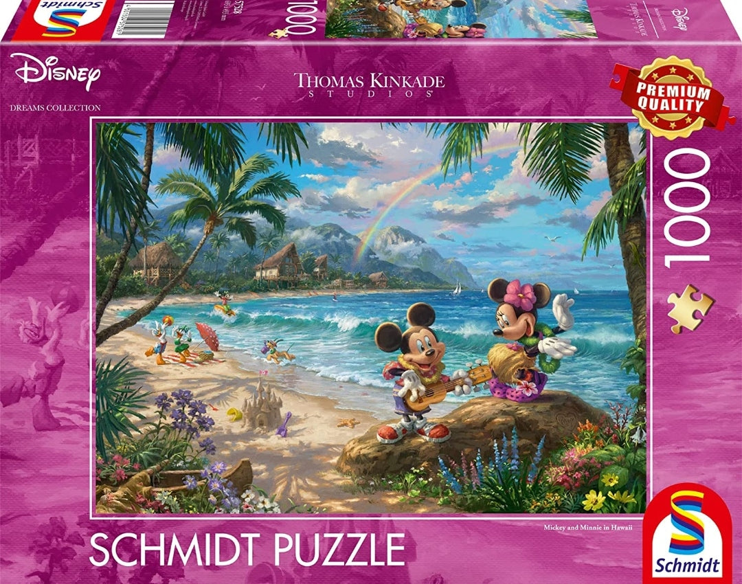 Puzzle Disney Schmidt 1000 pièces Mickey et Minnie à Hawaï