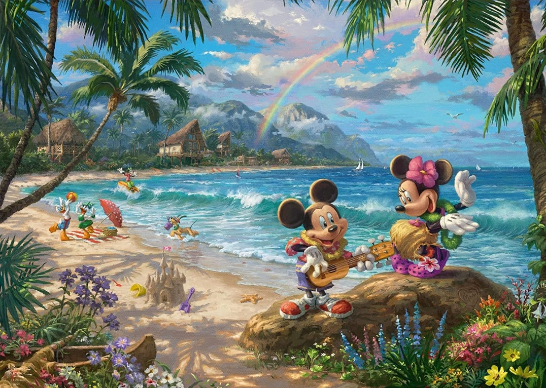 Puzzle Disney Schmidt 1000 pièces Mickey et Minnie à Hawaï