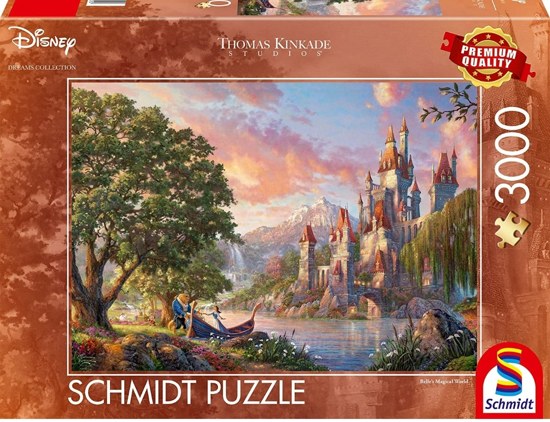 Puzzle Schmidt 3000 pièces – La Belle et la Bête Disney | La Magie des ...