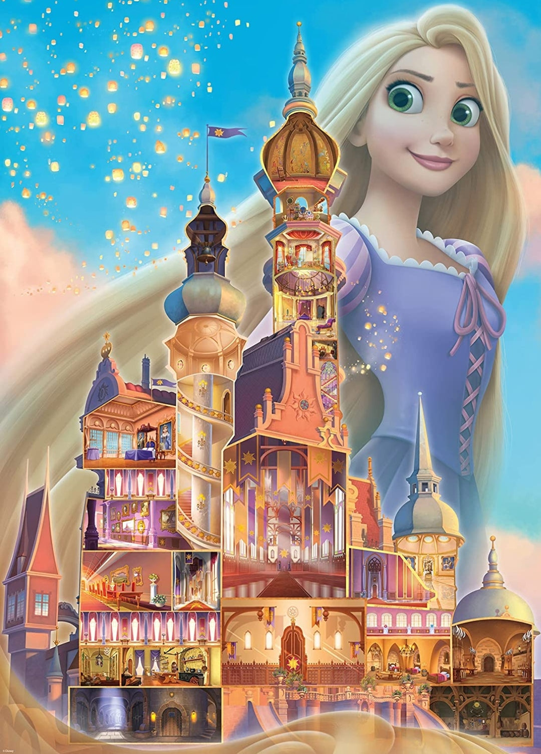 Puzzle Ravensburger Disney Castle collection Raiponce